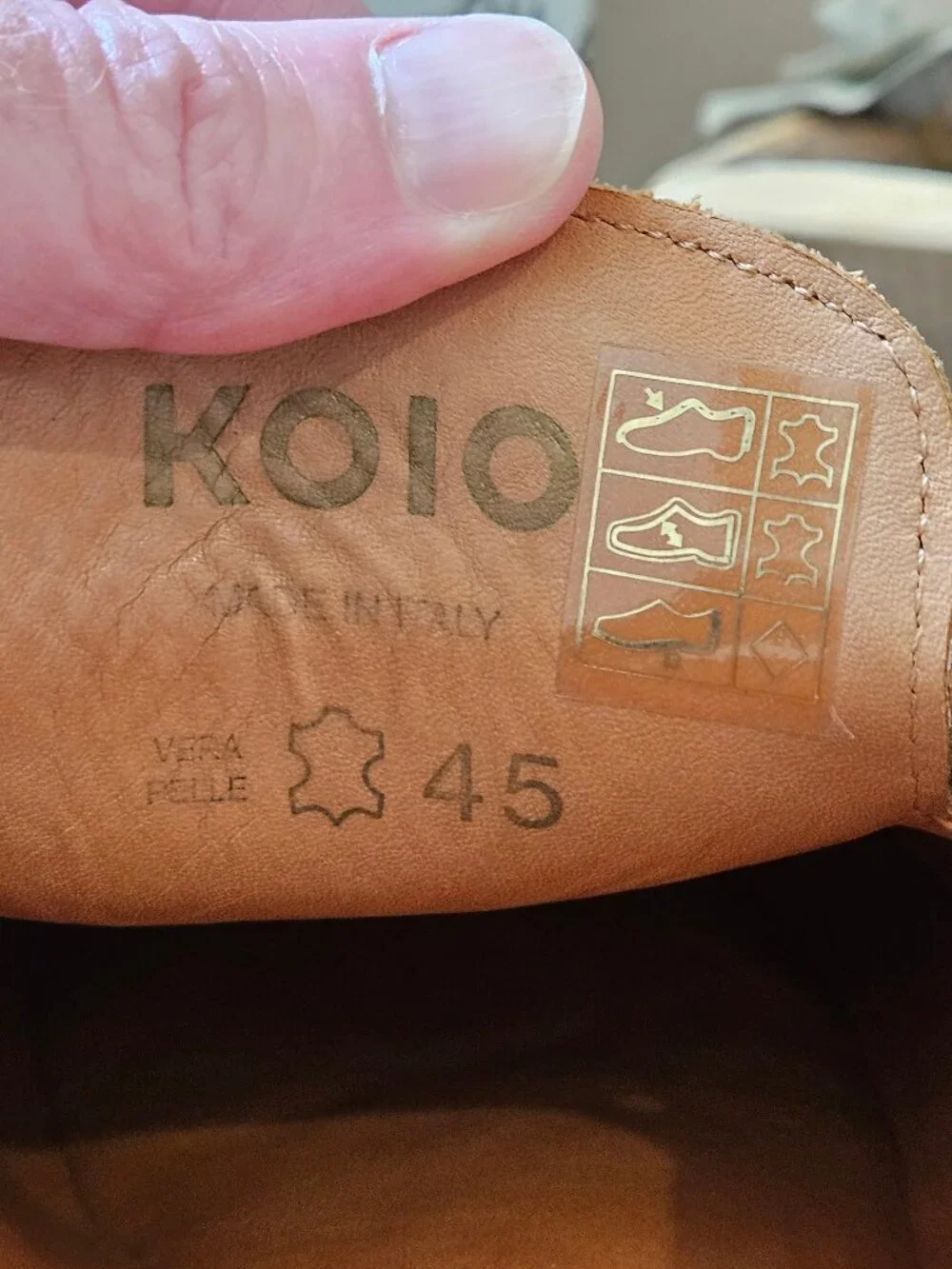 KOIO Men's Salerno Suede Clogs, Camel, Sz EU 45 / US 12